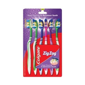 Colgate Toothbrush – ZigZag, Soft Bristles-6pc