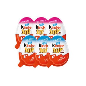 Chocolate Kinder Joy 3-Girls & 3-Boys with Surprise Inside-6 pack