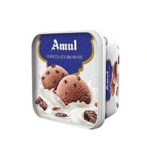 Amul Chaco Brownie Ice Cream-1L