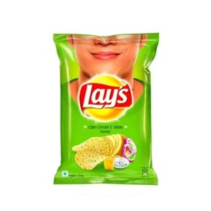 Lay's Calm Cream & Onion Flavour Potato Chips-52gm