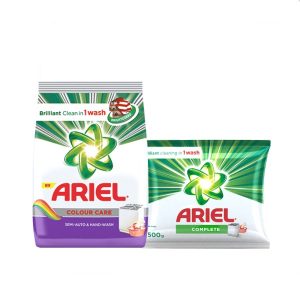 Ariel Colour Detergent Washing Powder Blue-1kg(Free Detergent Washing Powder-500gm)