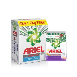 Ariel Complete Detergent Washing Powder- 4Kg Value Pack (Free 2Kg)