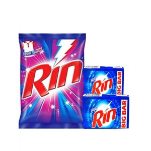 Rin Detergent Powder-4kg (Free Rin Bar-240gm-2Pc)