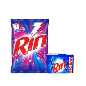 Rin Detergent Powder-2kg (Free Rin Bar-240gm-1Pc)