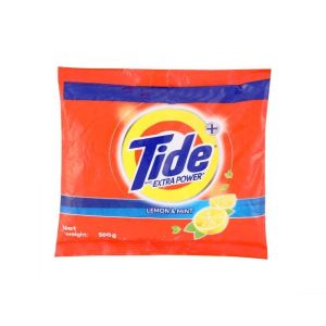 Tide Plus Extra Power Lemon & Mint Detergent Powder-500gm