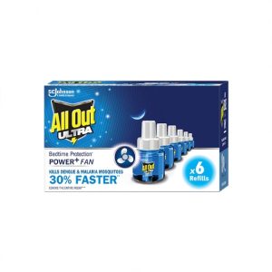 All Out Ultra refill pack of 6 (6 refills pack, 45ml each)