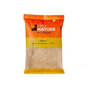 Pro Nature 100% Organic Rice -Brown Sonamasoori-5kg