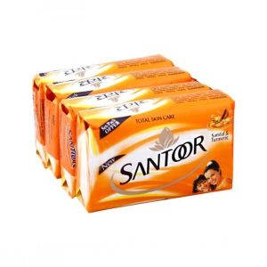 Santoor Sandal & Turmeric Soap-125gm(Pack of 4)