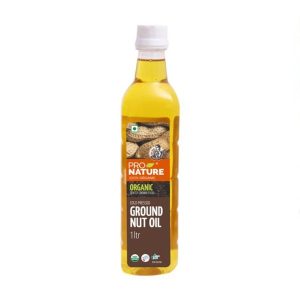 Pro Nature 100% Organic Groundnut Oil-1Lt