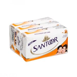 Santoor Soap - Sandal Almond Milk-Santoor Soap-100gm (Pack Of 3)