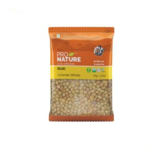 Pro Nature 100% Organic Coriander(Whole)-100gm