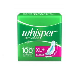 Whisper Ultra Clean Sanitary Pads - XL Plus-15pads