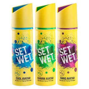 Set Wet Cool Avatar Deodorant & Body Spray Perfume For Men, 150 ml (Pack of 3)