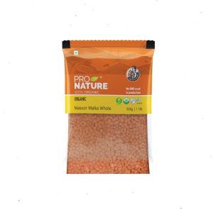 Pro Nature 100% Organic Masoor Malka Whole-500gm